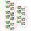 100Pcs Colorful 6 Sided Translucent for Classroom and Board Games 3