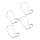 3Sets Hollow Silver Metal Finger Picks Comfortable Guitar Thumb Picks 2
