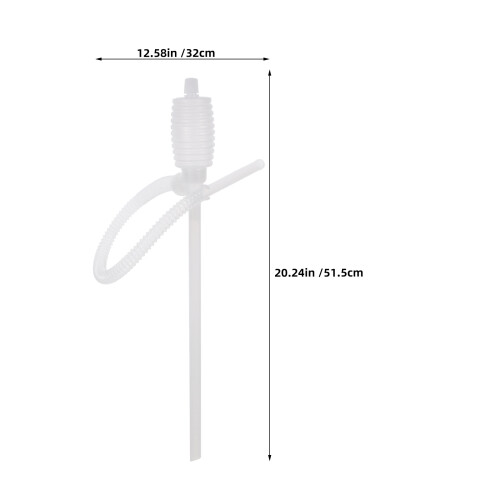4Pcs Multifunctional Plastic Manual Liquid Pump Oil Gasoline Siphon 2