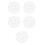 250Sets White Plastic Movable Doll Joints for DIY Doll Craft Kits 5
