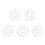 250Sets White Plastic Movable Doll Joints for DIY Doll Craft Kits 6