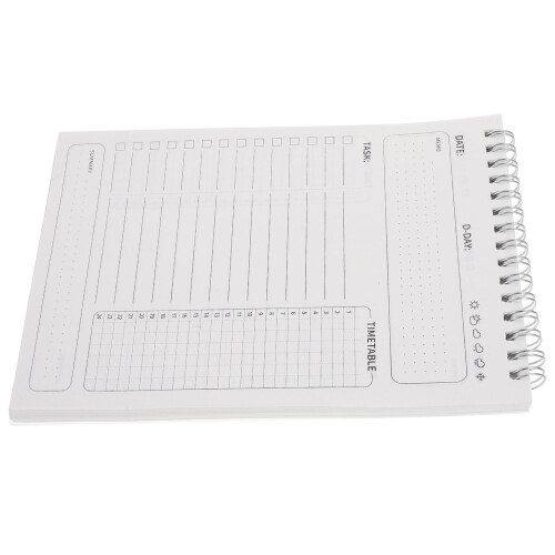 2Pcs Thick Paper Tear Off Planner Notepad White Desk Organiser Pads 2