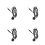 4Pcs Ir Receiver and Emitter Extension Cords for Home Electronics 10