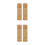 4Pcs Bamboo Pet Funeral Compact Durable Light Brown Urns 4