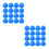60Pcs Mini Construction Doll Hats Blue Plastic Worker Caps for Parties 4