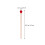 4Pcs Red Marimba Sticks Nylon Core Beech Wood Instrument Mallets 10