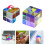 4Pcs Unique Cube Shape Prisms for Physics Experiment Decor 8