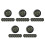 35Pcs Black Plastic Mini Humidity Meter Thermometer for Terrarium Use 8