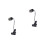 2Pcs Durable Black Pet Sunlight Stand for Turtle Reptile Heating Lamps 4