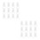 40Pcs Trash Can Lock Replacement White ABS Plastic Self-Locking Buckle 9