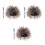 3Sets Scientist Costume Wig Set Light Brown Fake Beard Mustache 9