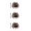 3Sets Scientist Costume Wig Set Light Brown Fake Beard Mustache 3