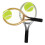 6Sets Mini Plastic Tennis Rackets Balls Assorted Colors Decor Set 2