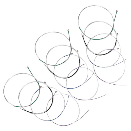 24Pcs Nickel-Plated Silver Violin Strings Set Gdae for 4/4 Violin Use 1