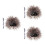 3Sets Scientist Costume Wig Set Light Brown Fake Beard Mustache 6