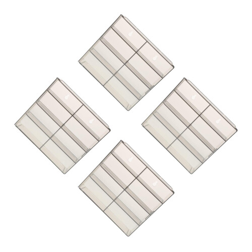 4Pcs Plastic Model Car Display Storage Box Clear Multicompartment Case 2