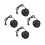 4Pcs Black Plastic Disco Ball Motor for Parties High Torque Rotation 10