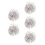 5Pcs Silver White Halloween Wig Synthetic Rocker Costume 3