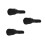 3Pcs Durable Guitar Pouch Black Thickened Ukulele Carry Backpack 3