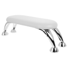 2Pcs White Pu+iron Nail Hand Rest Stand for Manicure Nail Art Salon