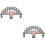 2Pcs Plastic Train Scene Bridge Grey Kids Cognitive Learning Plaything 5