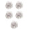 5Pcs Silver White Halloween Wig Synthetic Rocker Costume 5