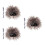 3Sets Scientist Costume Wig Set Light Brown Fake Beard Mustache 4