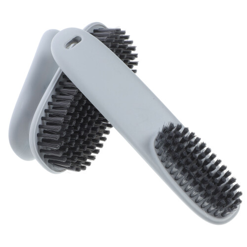 2Sets Durable PP Shoe Cleaning Brush Portable Grey Laundry Scrub 2