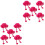 10Pcs Rosy String Puppets Pull String Ostrich Toy for Kids Role Play 3