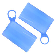 2Pcs Blue Mask Temporary Storage Holder Waterproof Silicone Clip