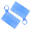 2Pcs Blue Mask Temporary Storage Holder Waterproof Silicone Clip 1