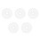 250Sets White Plastic Movable Doll Joints for DIY Doll Craft Kits 8