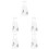 5Pcs Transparent Standing Hamster Bottle Practical Pet Water Feeder 6
