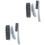 2Sets Durable PP Shoe Cleaning Brush Portable Grey Laundry Scrub 4