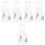 5Pcs Transparent Standing Hamster Bottle Practical Pet Water Feeder 4
