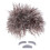 3Sets Scientist Costume Wig Set Light Brown Fake Beard Mustache 2
