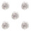 5Pcs Silver White Halloween Wig Synthetic Rocker Costume 7
