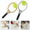 6Sets Mini Plastic Tennis Rackets Balls Assorted Colors Decor Set 11