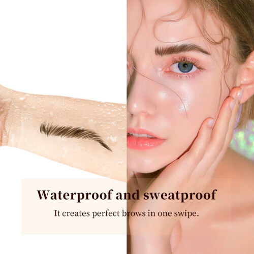 Microblading Eyebrow Pen Dark Brown 4 Point Tip LongLasting Waterproof SmudgeProof 1