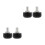 4Pcs Rubber Toe Stops Adjustable Roller Skate Brake Blocks for Skating 9