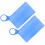2Pcs Blue Mask Temporary Storage Holder Waterproof Silicone Clip 3