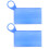 2Pcs Blue Mask Temporary Storage Holder Waterproof Silicone Clip 4