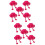 10Pcs Rosy String Puppets Pull String Ostrich Toy for Kids Role Play 7