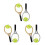 6Sets Mini Plastic Tennis Rackets Balls Assorted Colors Decor Set 4