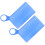 2Pcs Blue Mask Temporary Storage Holder Waterproof Silicone Clip 10