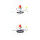 2Sets Planetary Model Toy Blue Solar System Teaching Prop for Kids 8