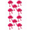 10Pcs Rosy String Puppets Pull String Ostrich Toy for Kids Role Play 5