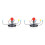 2Sets Planetary Model Toy Blue Solar System Teaching Prop for Kids 6