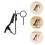 18Pcs Black Lightweight Mic Holder Clips for Home Streaming 11