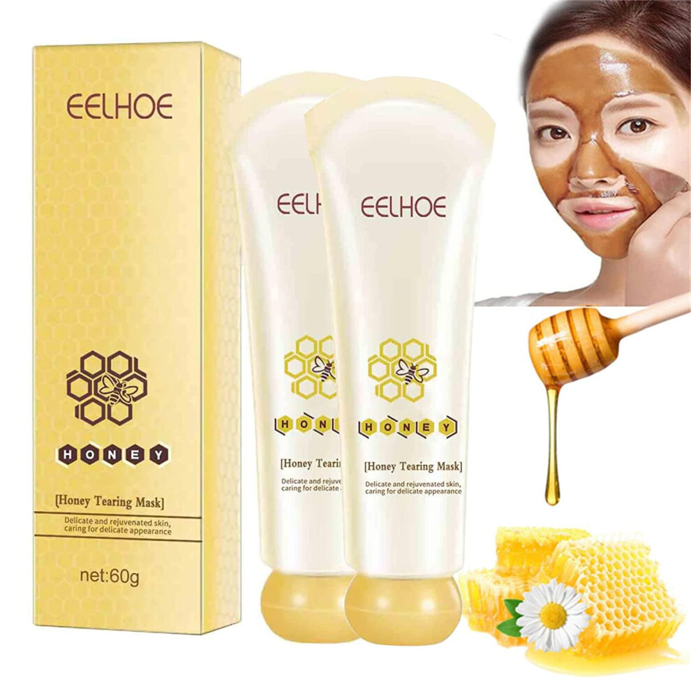 Honey Peel Off Face Mask Blackhead Remover Oil Control Pore Cleansing Dead Skin 2PCS